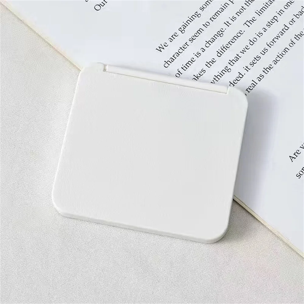 2-Face Makeup Mirror Square Portable Cute Girl'S Gift Hand Mini Mirror Pocket Double-Sided Makeup Compact Multiple Colors