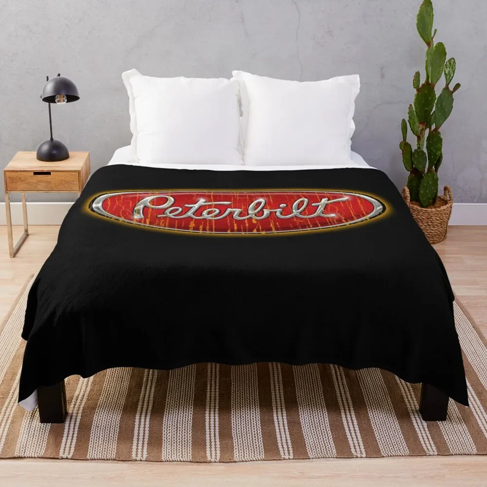 Peterbilt Truck Best Logo Throw Coperta Hairys Winter Beds Bed Plaid Coperte Per Letto Coperte Regalo Divertenti
