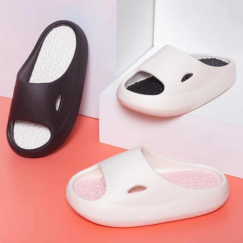 

Women's Flip-flops Outdoor Men's Platform Sports Outdoor Couple Slippers Outside Color Contrast Beach Comfortable Stepping Shoes