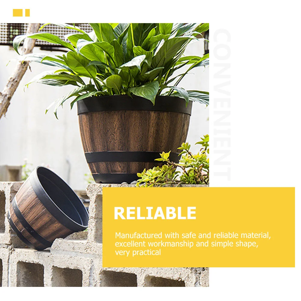 Imitation Wooden Planter 3