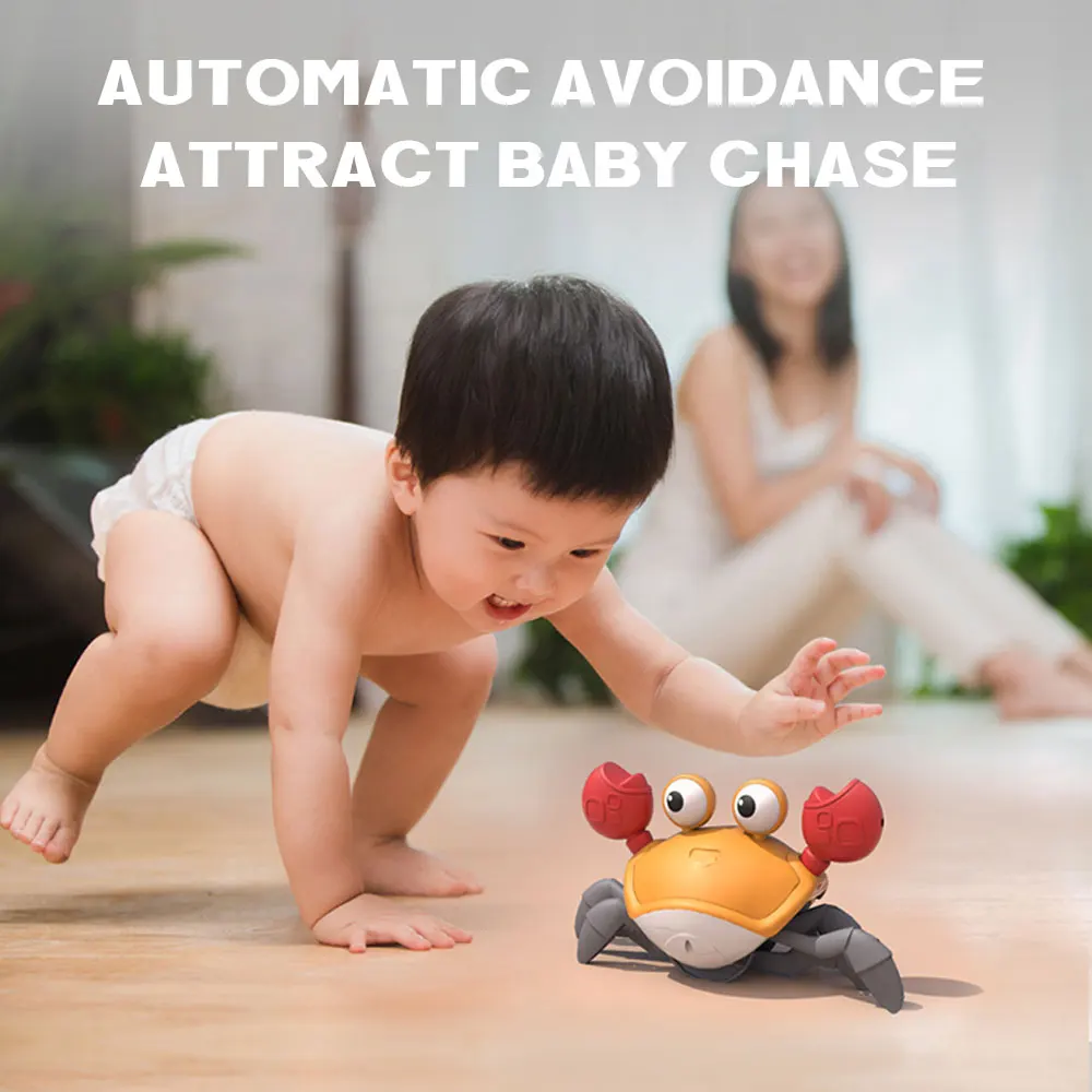Children Dancing Crab Crawling Interactive Induction Escape Crabs Toy Dancing with Music Educational Toddler Toy Christmas Gift 2