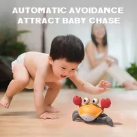 Children Dancing Crab Crawling Interactive Induction Escape Crabs Toy Dancing with Music Educational Toddler Toy Christmas Gift 2