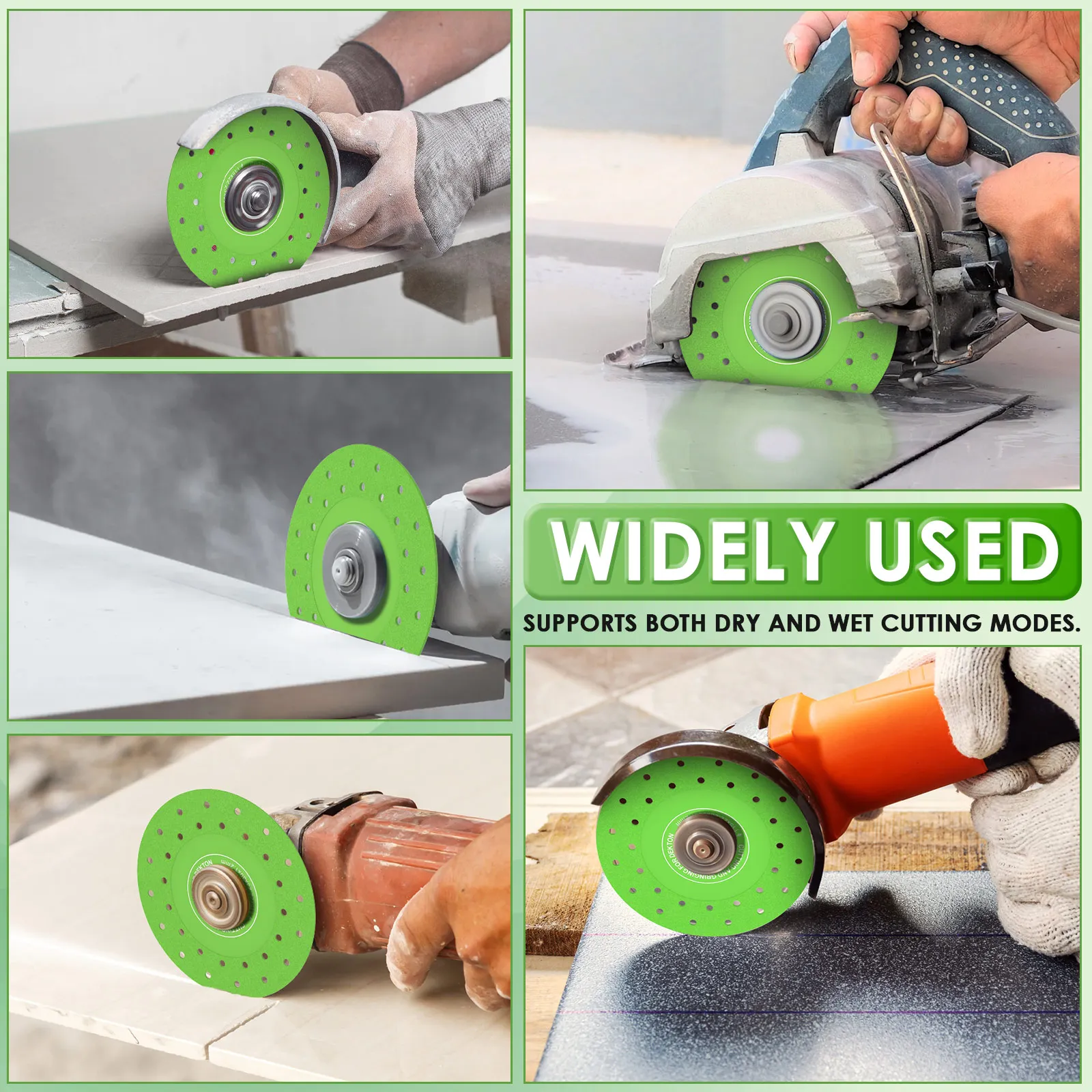 Premium 6-Pack Diamond Cutting Discs - 4.5 Inch for Tile, Marble, and Glass
