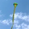 Large 8m Children Kite Toy Cartoon Snake Shape With Handle Line Easy to Fly Cobra Kite Children Flying Kite Outdoor Sports Toys 2