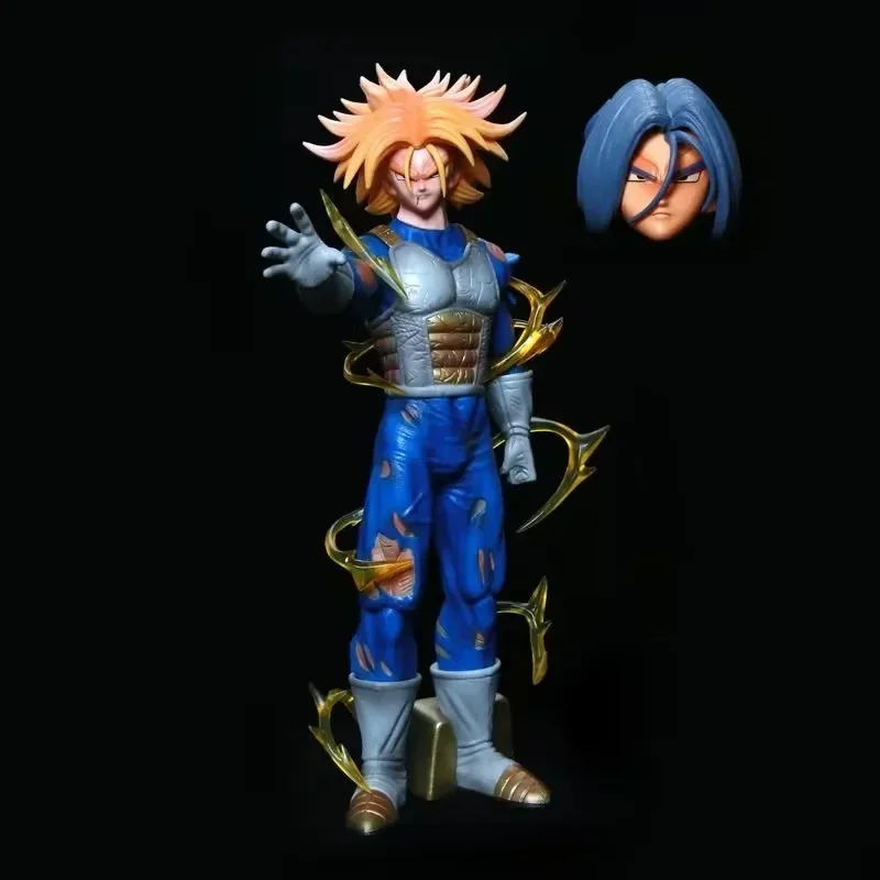 

Seven Dragon Ball Anime Super Saiyan Battle Trunks Action Figure Doll PVC Sculpture Series Model Collection Desktop Toy Gift