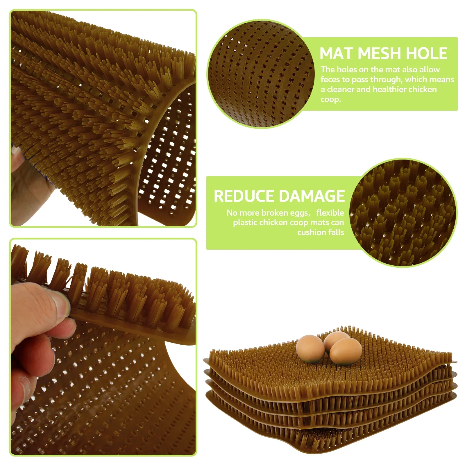 Chicken Bedding Mats Nesting Pads Washable Hen Nesting Pads Plastic Cuttable and Reusable Egg Laying Mats for Poultry 1pc chicken nesting pads