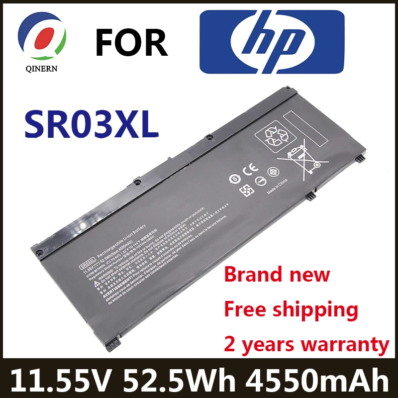 SR03XL 11,55 V 52.5Wh Аккумулятор для ноутбука L08934-2B1 L08855-855 для HP OMEN 15-CE,17-CB0052TX Pavilion Gaming 15-CX0096TX CX0006NT