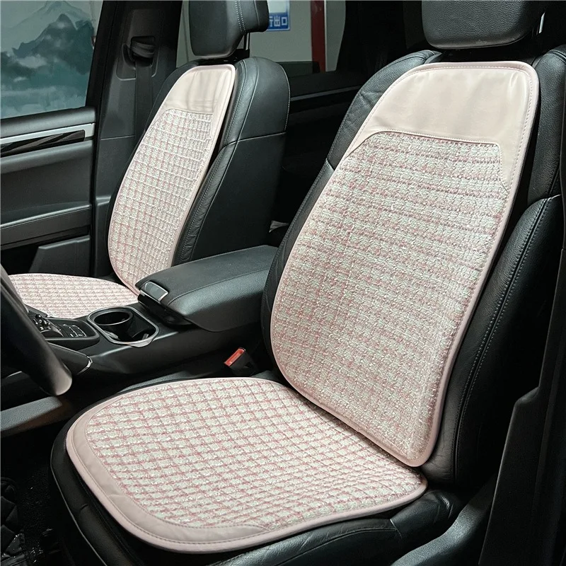 Four Seasons Universal Car Seat Cushion Small Fragrance Square Comfortable  Car Seat Cushion Net Red Small