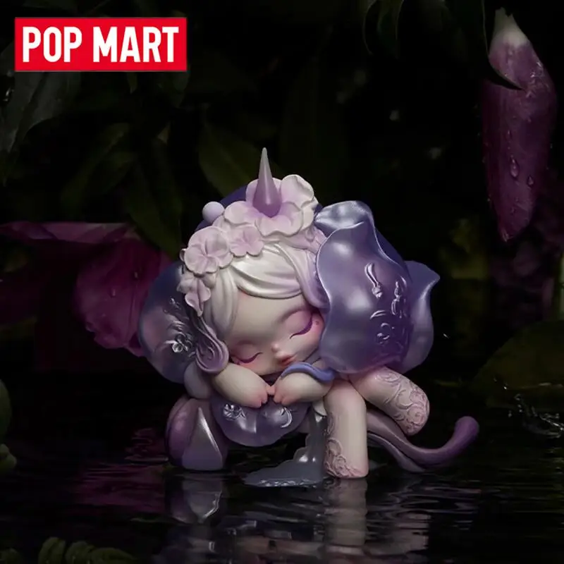 팝마트 스컬판다 페탈스 인 포 아크트 시리즈 블라인드 박스  장난감 귀여운 애니메이션 액션 피규어 게스 백 인형 미스터리 박스 선물