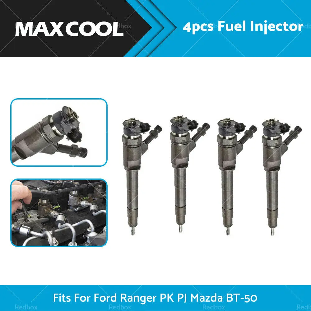 

4X Fuel Injector 0445110249 Suitable For Ford Ranger PK PJ Mazda BT-50 2006-2011