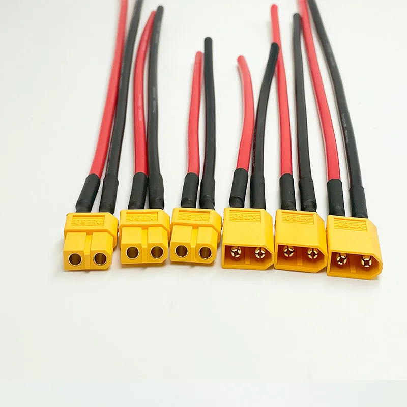 Câble XT60 Mâle/Femelle 10-20cm pour Batterie RC
