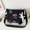 SCP Handbag Messenger Shoulder Strap Travel Bag Black Cartoon 3