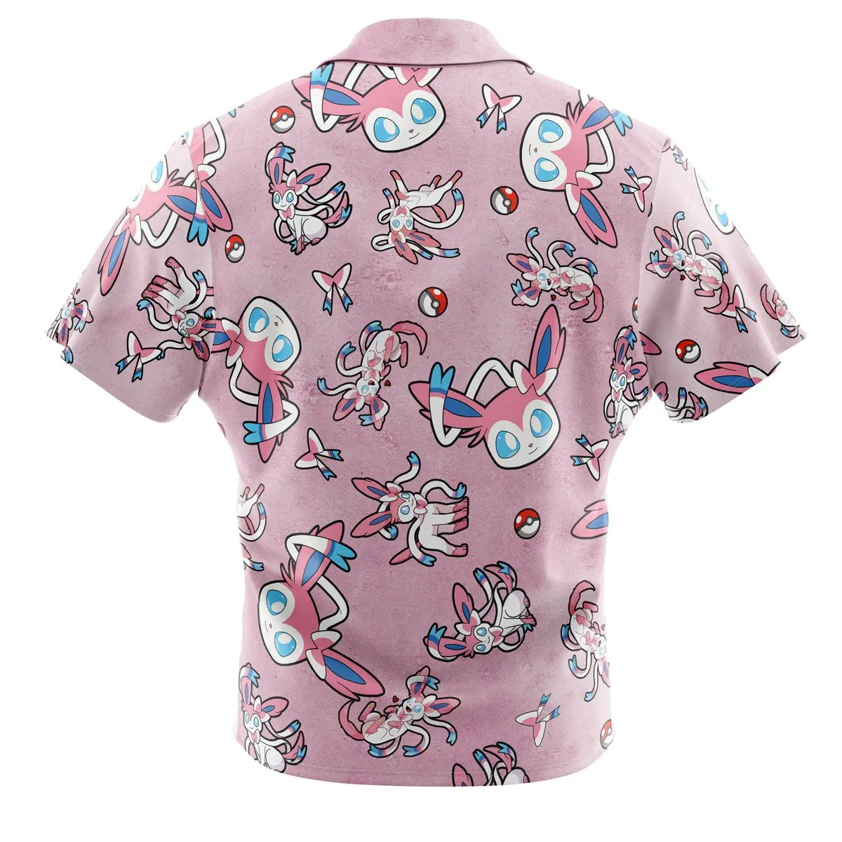 Chibi Strawhat Crew Pattern One PieceButton Up Hawaiian ShirtFashion Trend Breathable Loose Versatile Casual Sports Summer Men 6