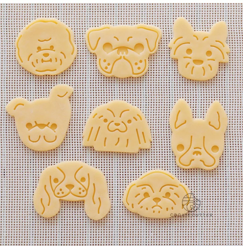 Animal Dogs Cookie Cutters Mold Biscuit Baking Tool Kitchenware for Kids