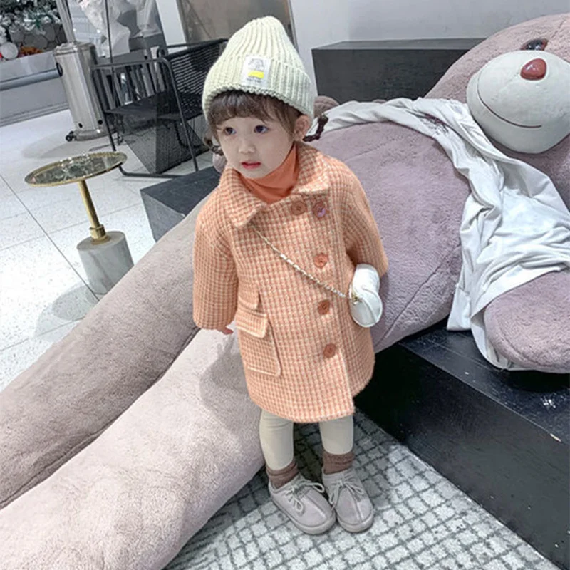 

Girls Coat Jacket Cotton Outwear Tops 2022 Long Warm Thicken Plus Velvet Winter Autumn Teenager Furs Sport Birthday Gift Childre