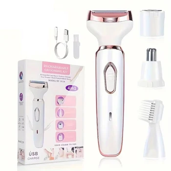 2025 4 in 1 rasoio elettrico Lady Depilazione del corpo Epilatore Indolore Cordless Trimmer Rasoio Regali per le donne 2025 1