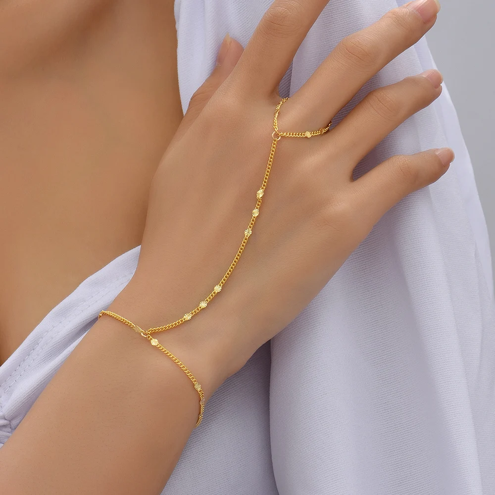 Hand Chain Bracelet by AMARO – JJ Caprices