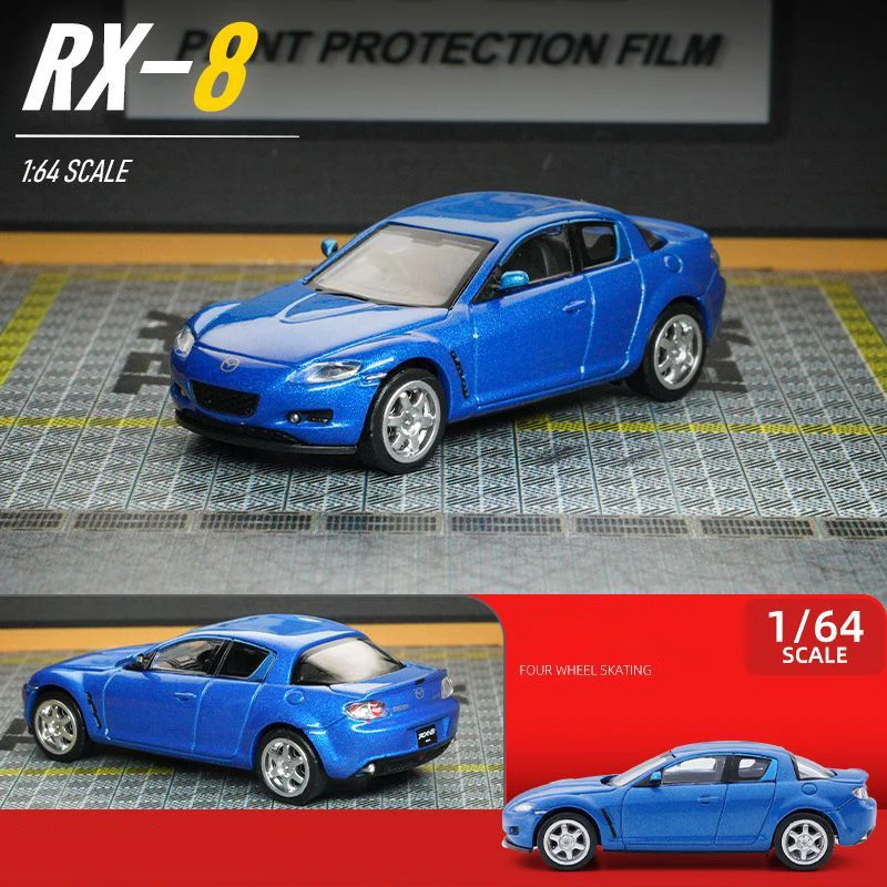 1:64 Mazda RX8 RX-8 Supercar Alloy Car Diecasts & Toy Vehicles Car Model Miniature Scale Model Car Toy For Children 3