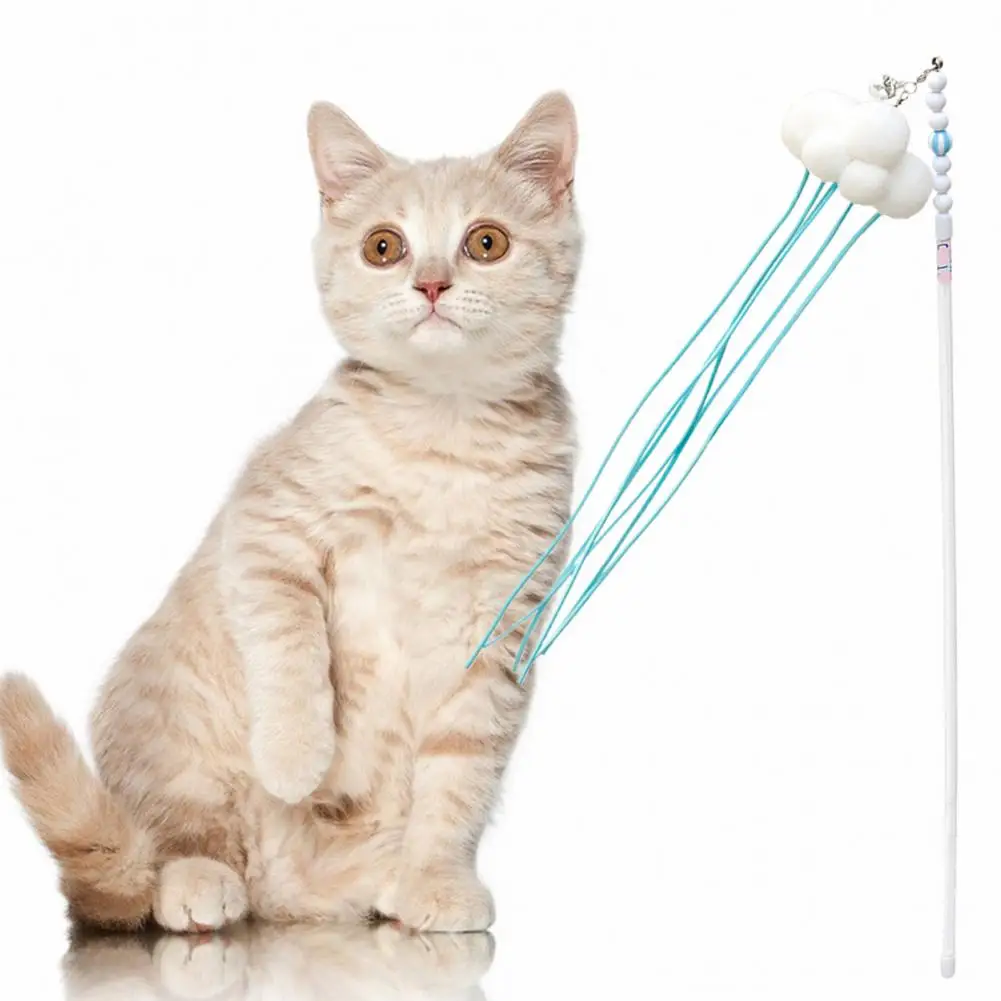 

Funny Pet Cat Kitten Tassel Wand Toy Cat Wand Toy Fine Workmanship Interactive