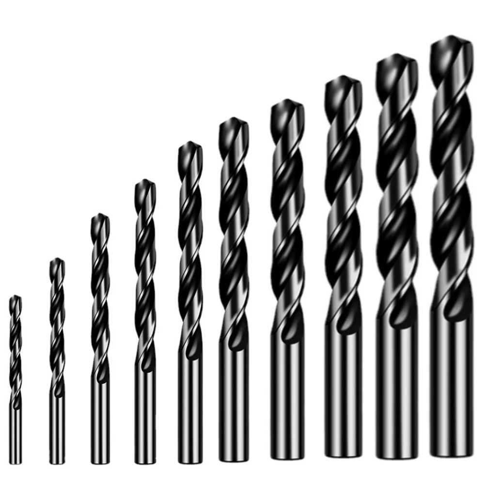 

10pcs Drill Bit 1-10mm HSS For Metal Plastic Drilling Hole Construction Renovation Tools Power Electric Drill Accessories