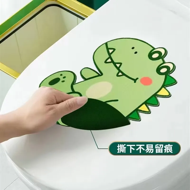 Toilet Deodorant Sticker Cute Cartoon Animal Sticker Bathroom Wall Self-adhesive Removable Wall Stickers