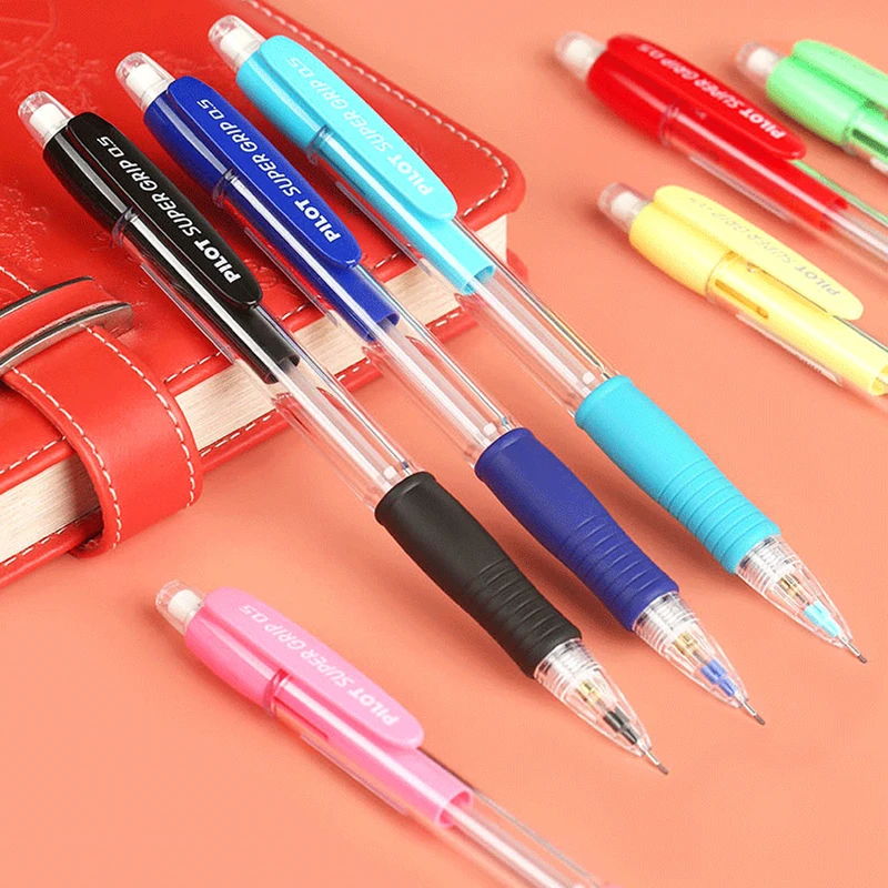 1 Japan PILOT Mechanical Pencil Office Accessories Cute School Stationery Supplies Color Pencil H-185-SL 0.5mm Infinity Pencil 6
