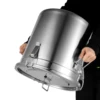 BYMAOCAR 33L Stainless Steel Airtight Canister Kitchen Storage Bucket Dry Food Container 1