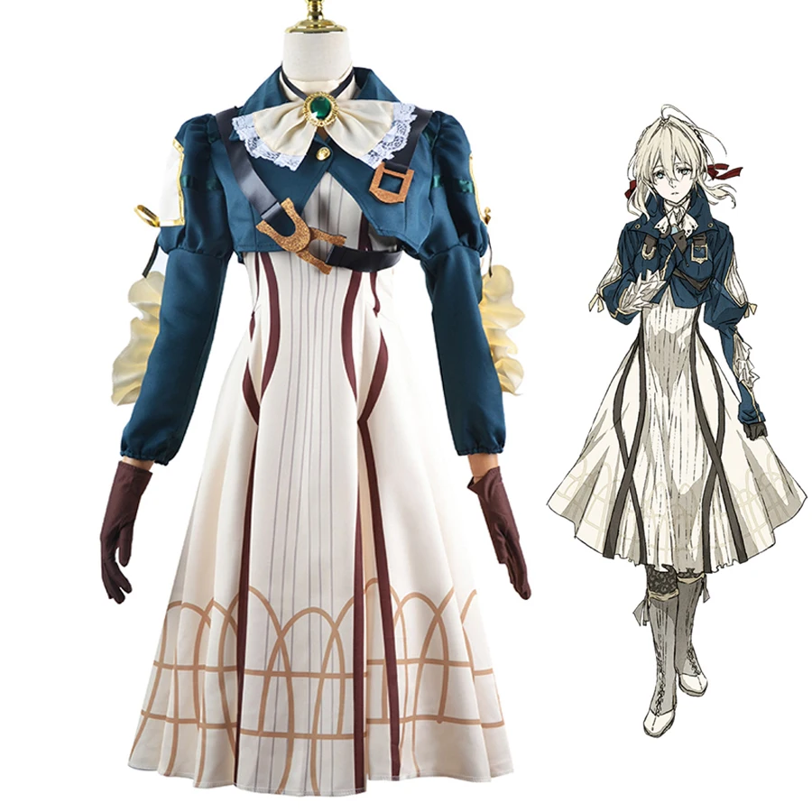 Violet Evergarden Cosplay. Cute Lolita Dress for Halloween