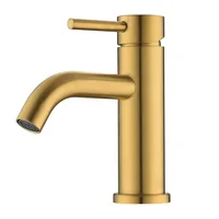 ก๊อกน้ำห้องน้ำ สแตนเลส ก๊อกน้ำอ่างล้างหน้า ก๊อกน้ำผสมน้ำร้อนน้ำเย็น ก๊อกอ่างล้างหน้า ก๊อกเดี่ยว ก๊อกทองขัดเงา 6