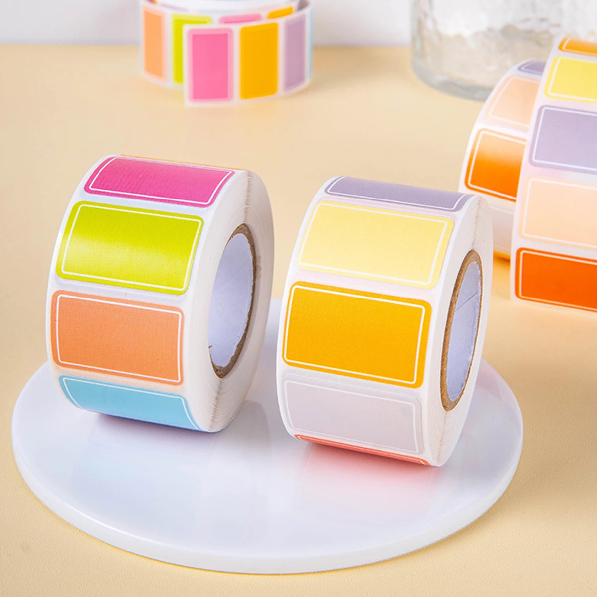 500 Sheets Multicolor Label Stickers Waterproof Index Stickers Handwriting Self-Adhesive Classification Labels Office Supplies - 4