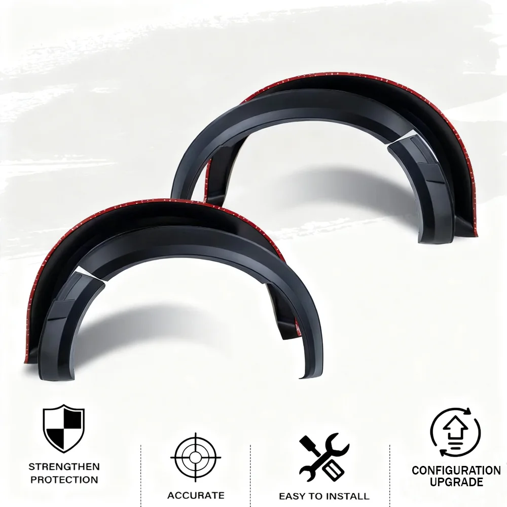 포드 레인저 NEXT-GEN T9 2023 2024 와일드트랙 와일드트랙-X 랩터 XLT XLS XL 차량 외부 액세서리용 휀더 플레어 휠 아치