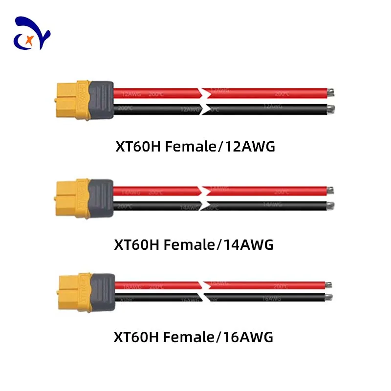 S9a745e6e73024092af090a448f838f97o 1 Pcs/5 Pcs Amass XT60H Male Female Connector Plug With 12/14/16 AWG Silicon Wire for RC Lipo Battery FPV Drone