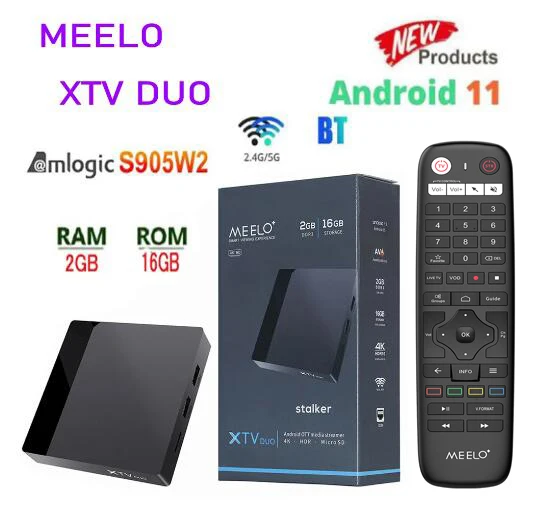 MEELO plus XTV Duo Decoder STALKER xtream codes Amlogic S905W2 2G
