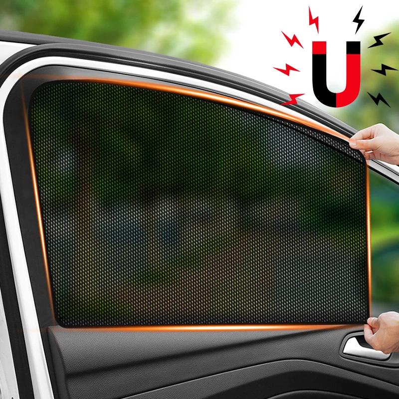 CarSideWindowsSunshade5DCarbonMeshSummerSunscreenHeat