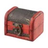 1PC Antique Mini Wood Treasure Chest Storage Box Jewelry Organizer Box Gifts Box Wooden Treasure Chest Jewelry Trinket Box 3
