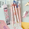 Automatic Pencil Boxed Cartoon Activity Pencil Student Cute Creative Press Pen School Stationery with Eraser Gift 4