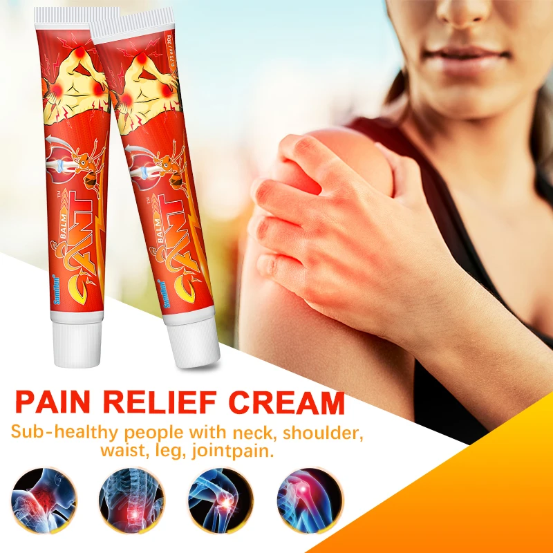 20g Ant Poison Pain Relief Cream Relieve Muscle Soreness Cervical Spondylosis Lumbar Muscle Strain Joint Pain Treat Ointment