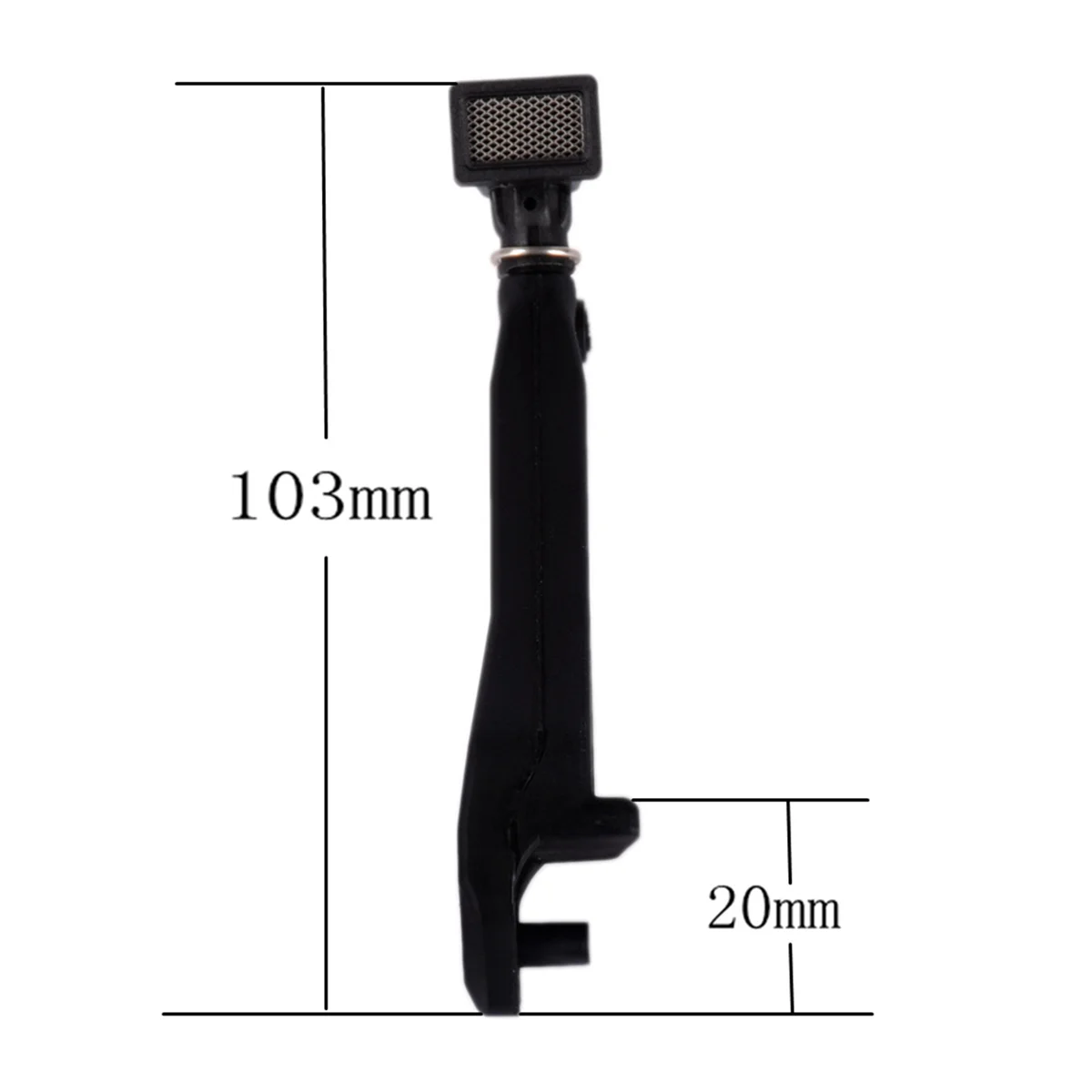 BAAU 3X Black Rubber Snorkel for 1/10 RC Crawler Car -4 TRX4 T4 Accessories
