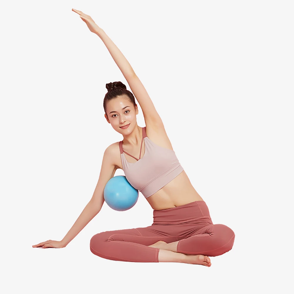 25cm Yoga Ball PVC Matte Thickened Pilates Balance Ball Exercise Gymnastic Training Aid Exercise Gym Home Fitness Core
