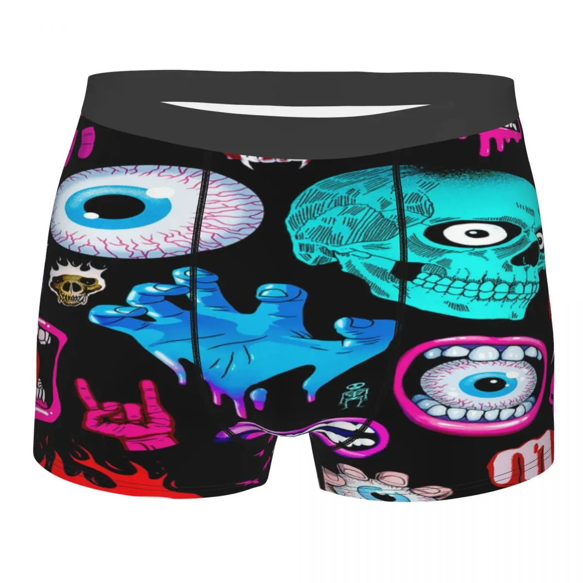 

Zombie Skeleton Skull Tailored Printed Shorts Comfortable Breathable Panties For A Unique Style
