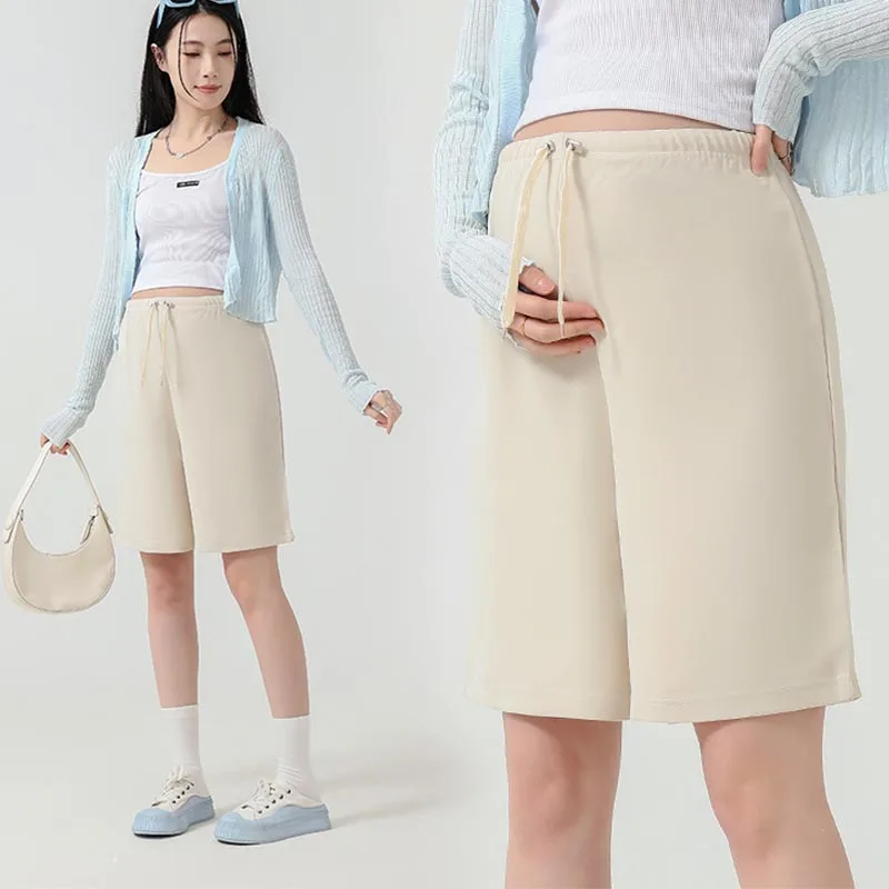 아이스 실크 벨 하의 반바지 임산부 바지, 스웻팬츠 5 분 바지, 외투, 핫 셀러..