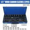 22 pcs ratchet wrench set , air cannon socket combination, durable repair tool set, car repair toolbox 10mm-32mm 1