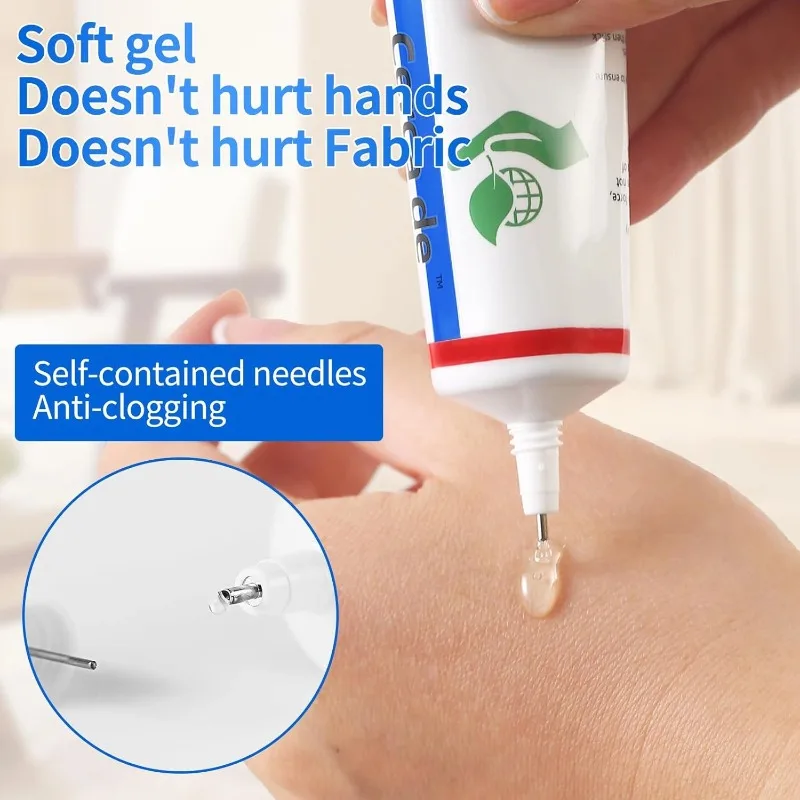 Waterproof Fabric Glue Quick Dry Fabric Patching Glue Versatile Repair Seam Adhesive for Clothing Textiles 15/60/120ml