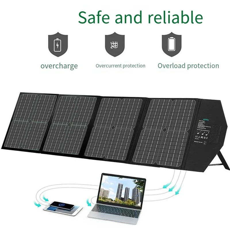 

100W foldable solar package 18V photovoltaic folding panel fast charging energy storage power supply supporting solar cell