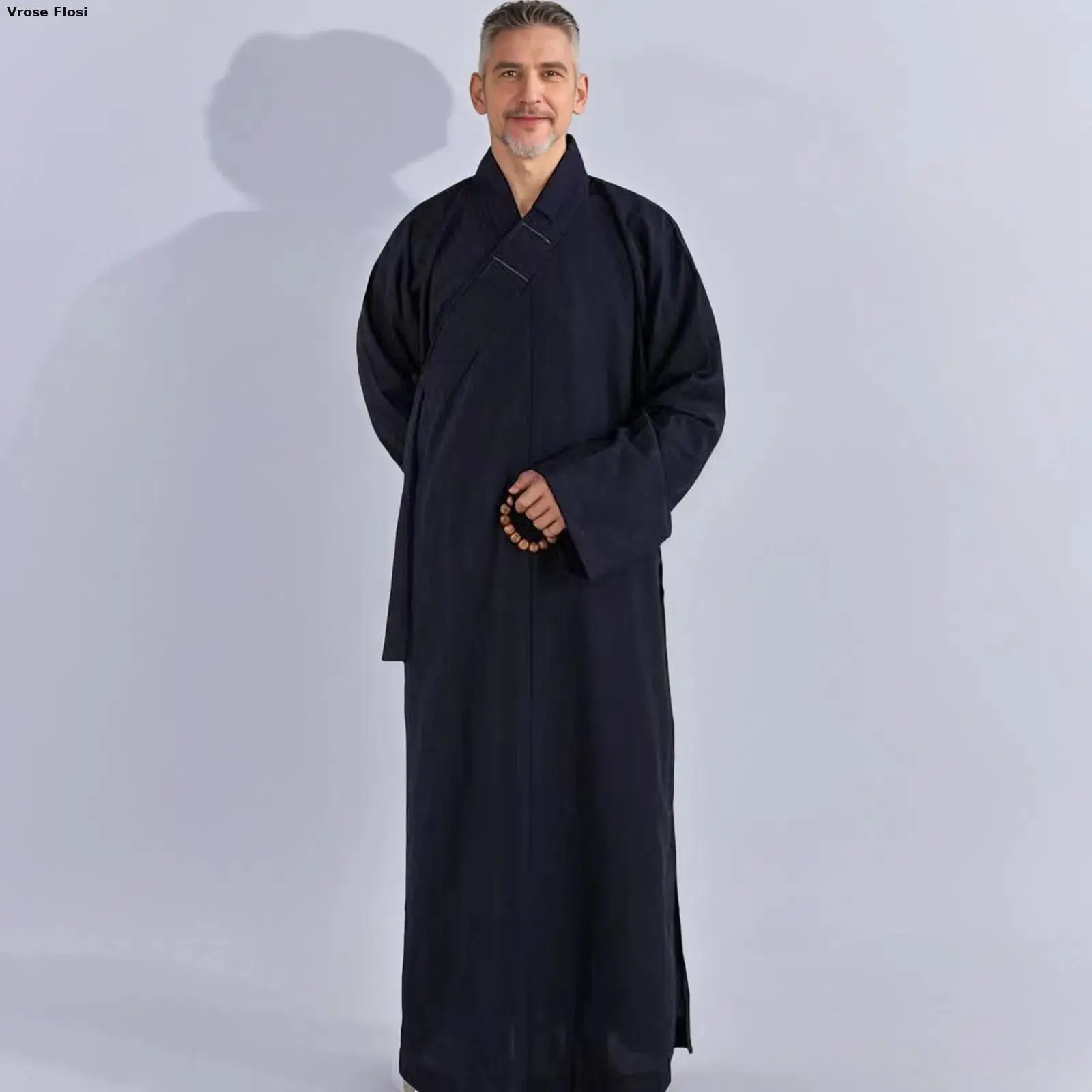 Traditional Chinese Clothing Long Robes For Buddhism Monk Buddhist Clothing For Adults Men Haiqing Meditation Gown buddhist clothing