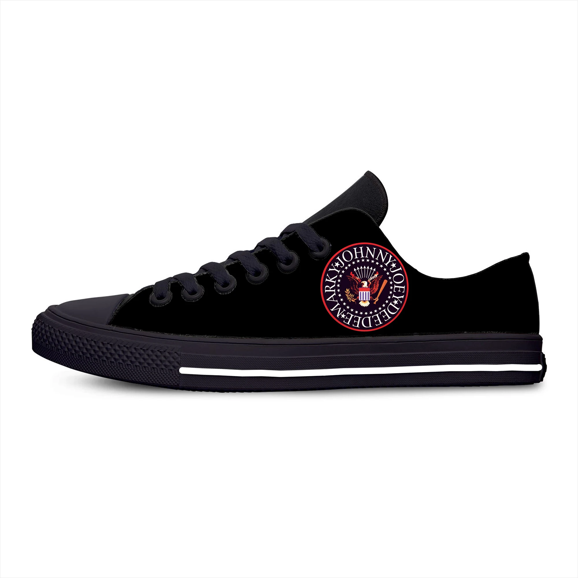 Hot Ramone Seal Eagle Punk Rock Band Music Fashion Casual Cloth Shoes Low Top Lightweight Breathable 3D Print Men Women Sneakers 5