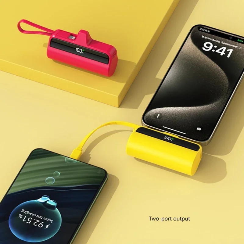 Portable TypeC Case Quick 22.5W Charging Shell 1 Slot 18650 Battery Case(Not Include Battery)