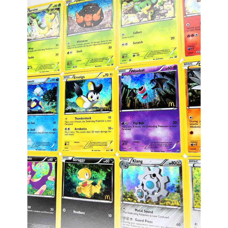 12pcs/set Pokemon McDonald's 2012 Servin Pignite Toys Hobbies Hobby  Collectibles Game Collection Anime Cards - AliExpress