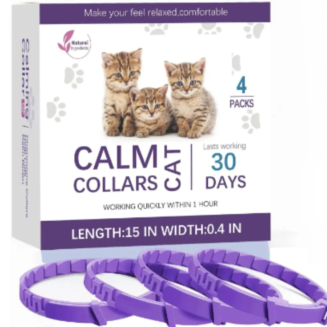 Photo inspiration: Visual Reference: Pet Calming Collar For Cats Dogs Adjustable Anxiety Pheromone Reducing