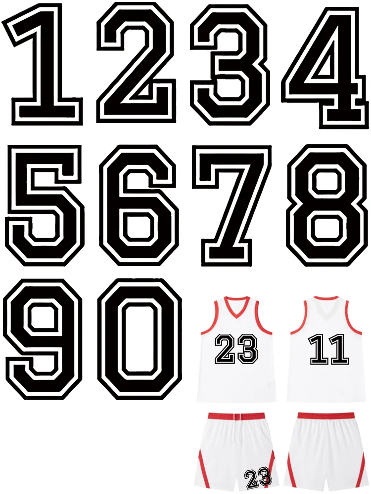 CustomizednumbersforjerseysAthleticWearIrononpatchesheat